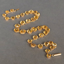 Load image into Gallery viewer, Antique riviere necklace with citrines (50ct weight) in 9ct gold
