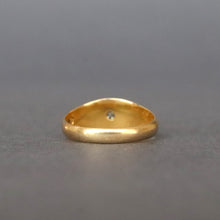 Load image into Gallery viewer, Antique Edwardian diamond gypsy ring with star setting in 18ct gold
