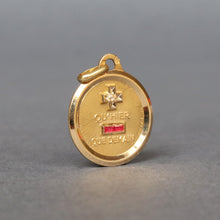 Load image into Gallery viewer, Vintage Augis &#39;love token&#39; pendant with diamond &amp; rubies in 18ct gold
