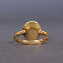 Load image into Gallery viewer, Antique Georgian mourning ring with marble cameo &amp; amethysts in 18ct gold
