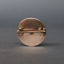 Load image into Gallery viewer, Antique Victorian &#39;Man in the Moon&#39; brooch with saphiret glass &amp; paste gems in 9ct gold
