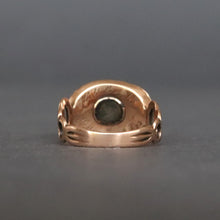 Load image into Gallery viewer, Antique Georgian mourning ring inscribed &#39;He was loved&#39; in 9ct gold
