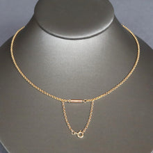 Load image into Gallery viewer, Antique belcher link chain in 9ct gold (19&quot;/48cm)
