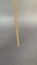 Load and play video in Gallery viewer, Antique Victorian fancy link guard chain in 9ct gold (56&quot; / 144cm)
