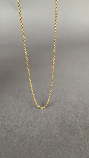 Antique gold chain. Antique belcher link chain. Belcher link chain. Gold belcher link chain. Mid-length gold chain. Gold chain with safety clasp. Fine gold chain.