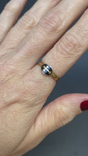 Load and play video in Gallery viewer, Antique French rosary ring with enamel cross appliqué in 18ct gold
