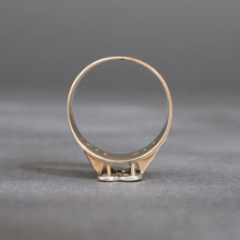 Load image into Gallery viewer, Vintage letter &#39;B&#39; ring with diamonds in 14ct gold
