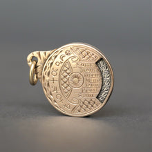 Load image into Gallery viewer, Antique Victorian era perpetual calendar pendant in 14ct gold
