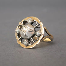 Load image into Gallery viewer, Antique Edwardian era Dutch diamond ring in 14ct gold &amp; silver
