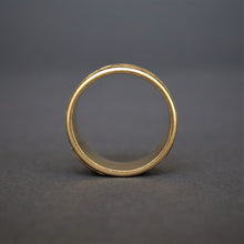 Load image into Gallery viewer, Antique Georgian mourning ring with black enamel in 18ct gold
