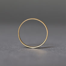 Load image into Gallery viewer, Vintage plain wedding band ring in 18ct gold
