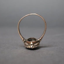 Load image into Gallery viewer, Antique cobblestone diamond navette ring with vermeil gold
