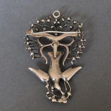 Load image into Gallery viewer, Antique Victorian era Saint Esprit converter pendant in silver &amp; paste
