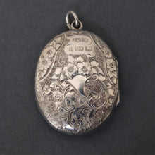 Load image into Gallery viewer, Antique Victorian era horseshoe locket in sterling silver
