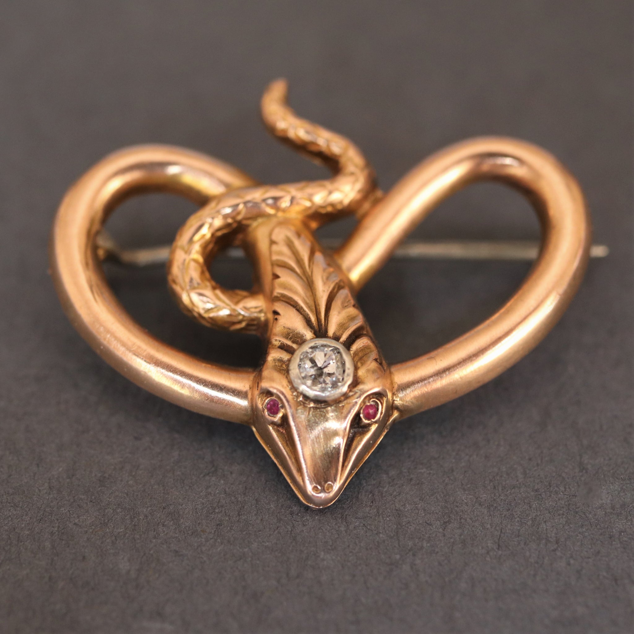 Antique Victorian snake deals brooch