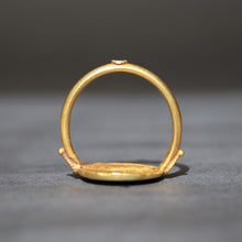 Load image into Gallery viewer, Ring depicting ancient Greek coin, Agathocles &amp; Zeus in 18ct gold
