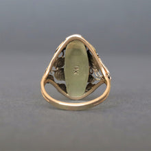 Load image into Gallery viewer, Antique pearl &amp; moonstone ring in 14ct white &amp; yellow gold
