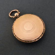 Load image into Gallery viewer, Antique Edwardian era locket in 9ct gold with garnets &amp; sapphires
